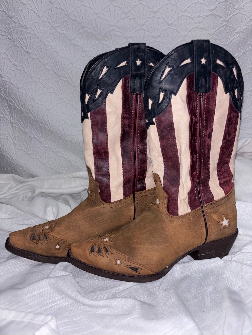 Laredo Women’s Keyes Stars & Stripes Patriotic Western Boots, style 52165